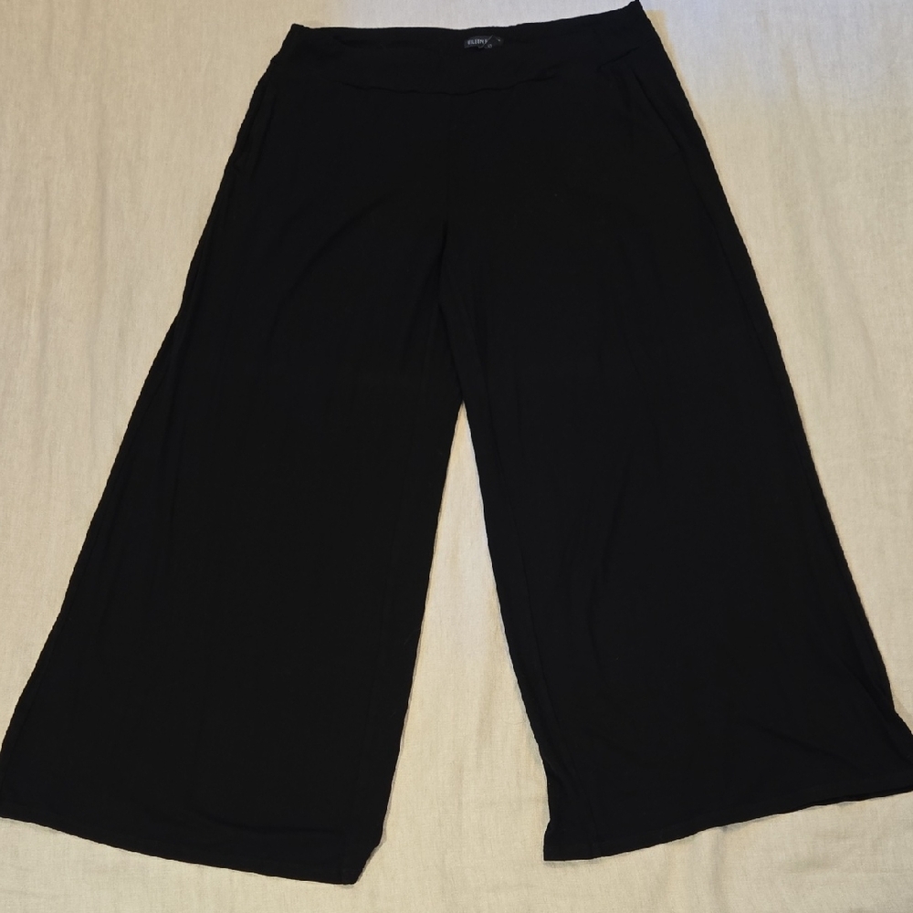 Eileen Fisher Black Wide Leg Pants